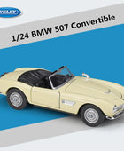 WELLY 1:24 BMW 507 Alloy Car Model Diecast Metal Classic Sports Car Vehicles Model High Simulation Collection Childrens Toy Gift Open Beige - IHavePaws
