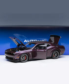 AUTOart 1/18 DODGE CHALLENGER R/T SCAT PACK WIDEBODY 2022 Car Scale Model 71771 purple - IHavePaws
