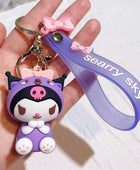 Hello Kitty Keychain Cartoon Pendant Schoolbag Car Key Ring Couple Key Chain Metal Chain Silicone Birthday Gift style 3 / CHINA - ihavepaws.com