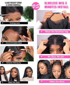 Easy and Go Glueless Wig Body Wave 6x4 5x5 Lace Closure Glueless Wig Human Hair Ready To Wear Pre Cut Pre plucked 13x4 Lace Wigs