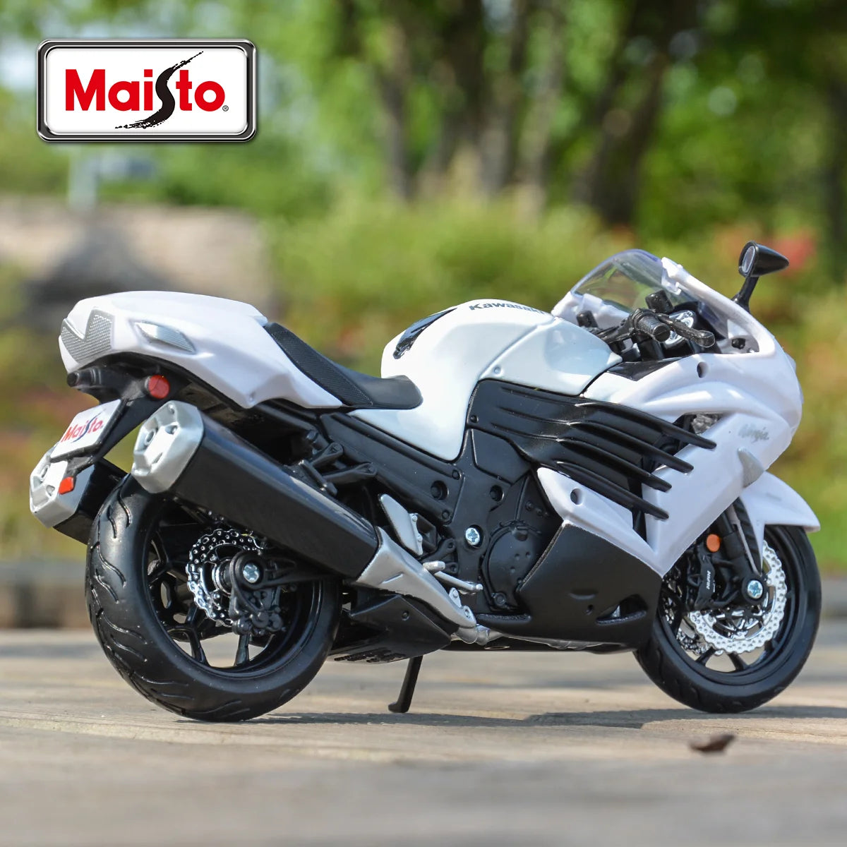 Maisto 1:12 Kawasaki Ninja ZX-14R Alloy Sports Motorcycle Model Diecast Metal Street Race Motorcycle Model Simulation - IHavePaws