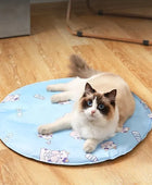 Summer Pet Ice Mat - Round Nest Cooling Pad for Cats and Dogs - IHavePaws