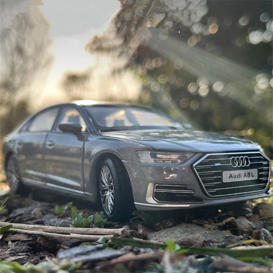 New 1:32 AUDI A8 Alloy Car Model Diecasts Metal Toy Vehicles Car Model High Simulation Sound and Light Collection Childrens Gift - IHavePaws
