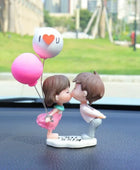 Couple Cute Ornaments for Car, Car Decoration Cute Cartoon Couples Action, Cartoon Car Dashboard Decorations, Cute Lovely Kiss Kissing Couples - IHavePaws