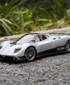 Almost Real 1:18 Pagani Zonda F 2005 Geneva Motor Show car model alloy collection gift to friends and family Silver lace - IHavePaws