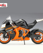 WELLY 1:10 KTM 1190 RC8 R Alloy Racing Motorcycle Model Metal Toy Street Cross-country Motorcycle Model Collection Kids Toy Gift