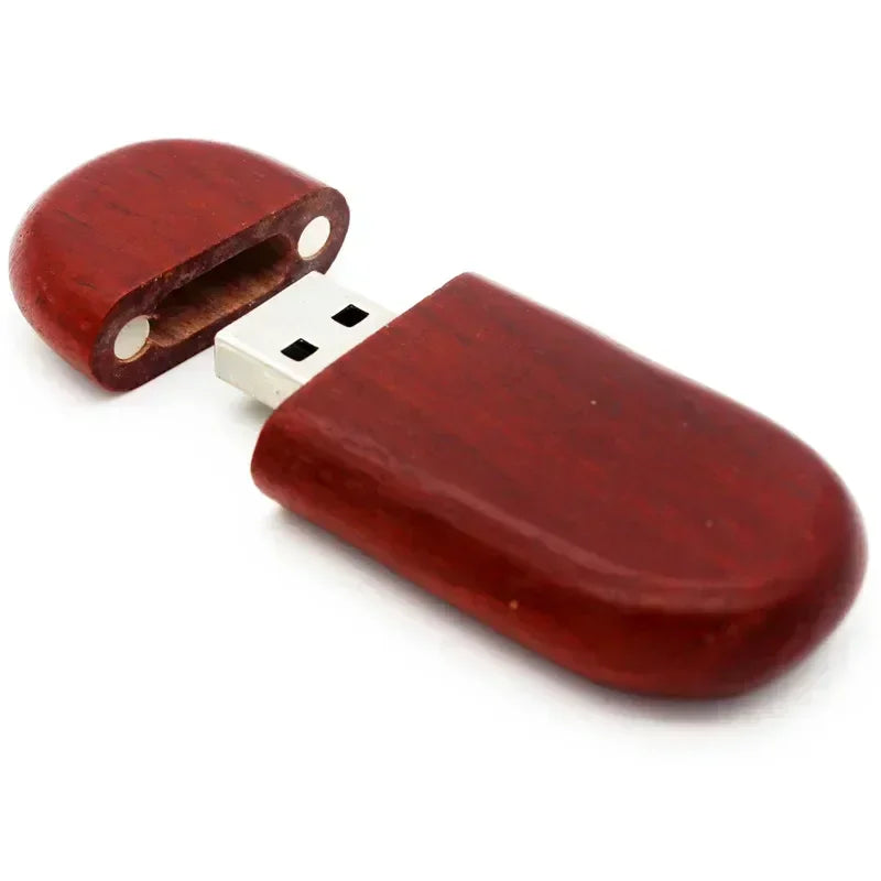 USB Flash Drive 128GB Memory Stick 2.0 Wooden Free Logo Personal Customized Pendrive 4GB 8GB 16GB 32GB 64GB Wedding Gift Rose wood no box / 4GB - IHavePaws