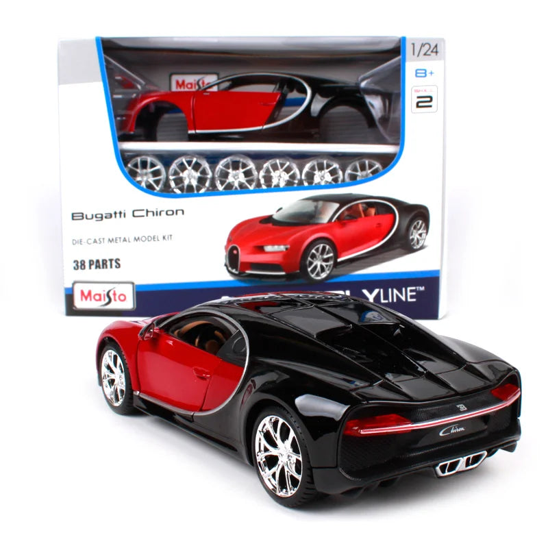 Maisto Assembly Version 1:24 Bugatti Chiron Alloy Sports Car Model Diecast Metal Racing Car Model Simulation Childrens Toys Gift
