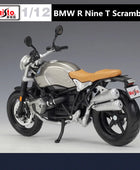 Maisto 1:12 BMW R Nine T Scrambler Alloy Racing Motorcycle Model Simulation - IHavePaws