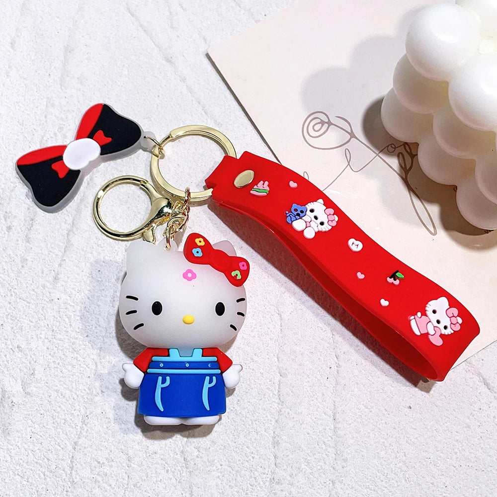 1PC Cute Sanrio Series Keychain For Men Colorful Keyring Accessories For Bag Key Purse Backpack Birthday Gifts SLO 26 - ihavepaws.com