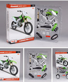 Maisto 1:12 Kawasaki KX450F Alloy Race Motorcycle Model Simulation Metal Street Cross-country Sports Motorcycle Model Green Assembly Version - IHavePaws