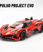 New 1:24 Apollo Intensa Emozione IE Alloy Sports Car Model Diecast Metal Racing Car Vehicles Model Sound and Light Kids Toy Gift Project Red - IHavePaws