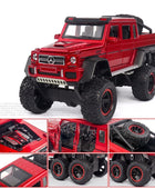 1:22 G65 G63 6*6 Tire Alloy Off-Road Vehicles Car Model Diecasts & Toy Metal Car Model Collection Simulation Childrens Toys Gift