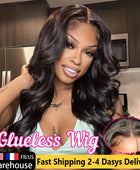 Glueless Wigs Pre-Cut Ready To Wear Body Wave Lace Clousure Wig Human Hair Pre Plucked 6x4 5x5 Brazilian Transparent Lace Wigs