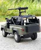 1/32 Defender Alloy Reconnaissance Car Model Diecast Metal Military Combat Off-road Vehicles Armored Car Model Children Toy Gift