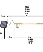 100 LED Outdoor Solar Lights IP65 Waterproof - IHavePaws