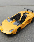 1:24 Aventador J 700J Alloy Sports Car Model Diecasts Metal Toy Race Vehicles Car Model High Simulation Collection Kids Toy Gift Yellow - IHavePaws