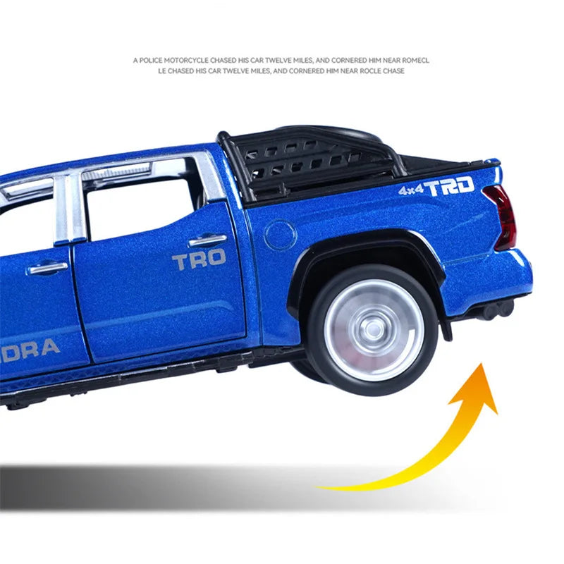 1/32 Tundra Alloy Pickup Car Model Diecast & Toy Metal Off-Road Vehicles Car Model Simulation Sound and Light Childrens Toy Gift - IHavePaws