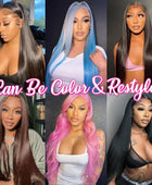 360 Full HD Lace Frontal Wig 180% 13x6 Straight Lace Front Wig Peruvian Human Hair Wigs For Black Women 360 Lace Wig MYLOCKME