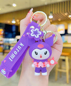 Kawaii Sanrio Character My Melody Kuromi Versatile Bracelet Keychain Bag Charm Phone Lanyard Car Pendant - Ideal Gift for Women style 1 - ihavepaws.com