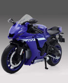 1:12 YZF-R1M Alloy Racing Motorcycle Model Diecasts Street Cross-Country Motorcycle Model Simulation YZFR1 blue - IHavePaws