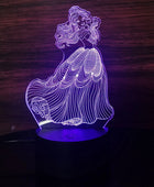 Frozen Princess Night Light for Kids 3D Night Lamp 7 colors no remote / Frozen 1 - IHavePaws