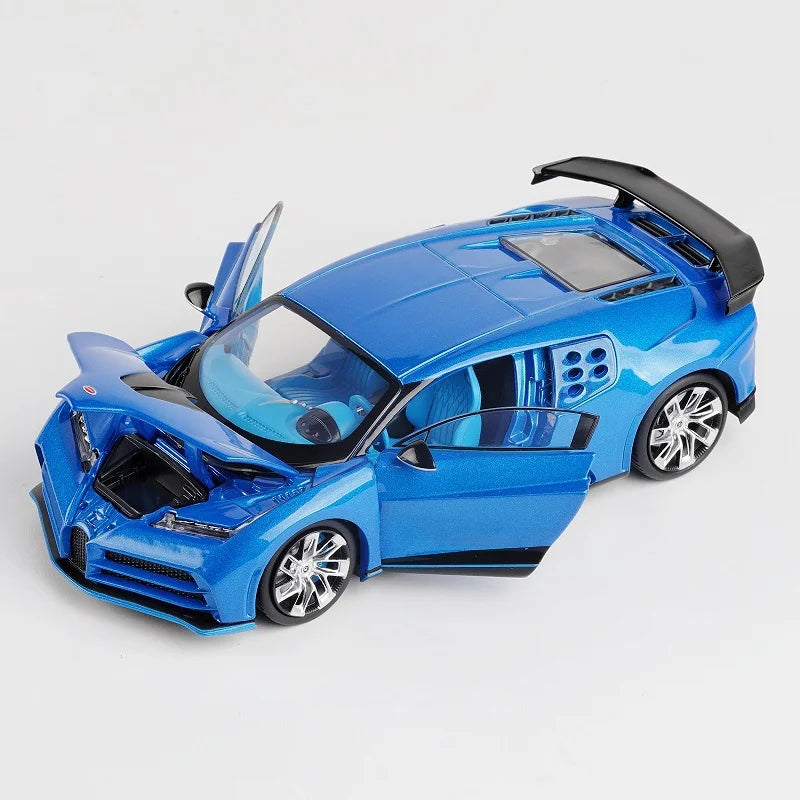 1:32 Bugatti Lavoiturenoire Alloy Sports Car Model Diecast & Toy Vehicles Metal Race Car Model Simulation Sound Light Kids Gifts Blue - IHavePaws