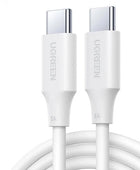 UGREEN USB C Cable 100W for iPhone 15 MacBook Pro for Samsung Galaxy A52s Fast Charging Cable 5A E-marker Chip USB Type C Cable 100W PVC White / 2m - IHavePaws