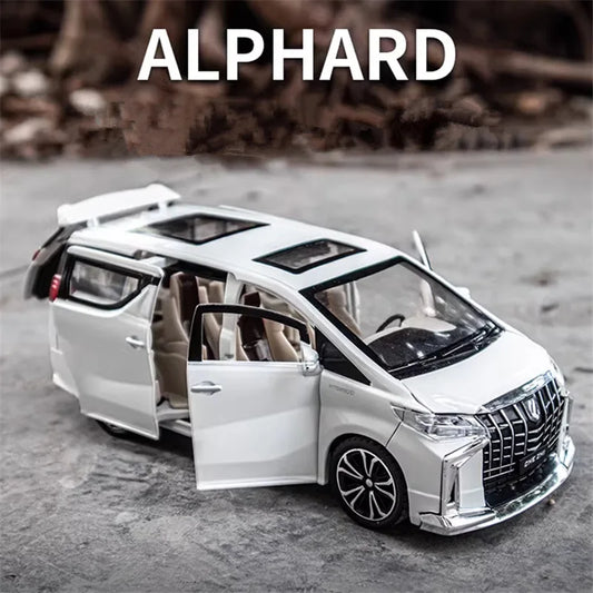 1:32 Alphard MPV Alloy Car Model Diecast & Toy Metal Vehicles Model Collection Sound and Light High Simulation Children Toy Gift - IHavePaws