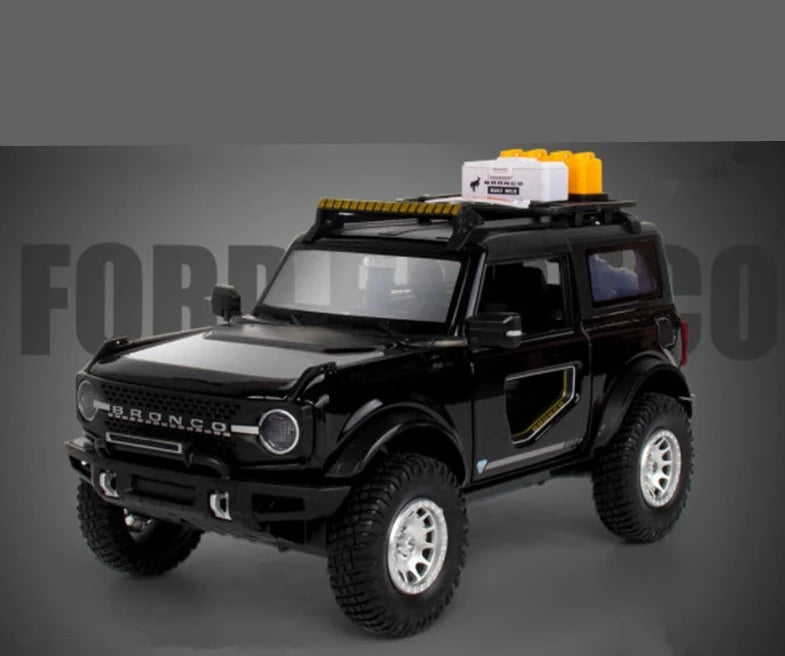 1:24 Ford Bronco Lima SUV Alloy Car Model Diecasts Metal Modified Off-road Vehicles Car Scale Model Black - IHavePaws