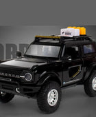 1:24 Ford Bronco Lima SUV Alloy Car Model Diecasts Metal Modified Off-road Vehicles Car Scale Model Black - IHavePaws