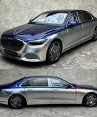 Almost Real AR 1/18 for Maybach S-Class S680 2021 car model Limited personal collection company gift display Birthday present Blue Silver - IHavePaws