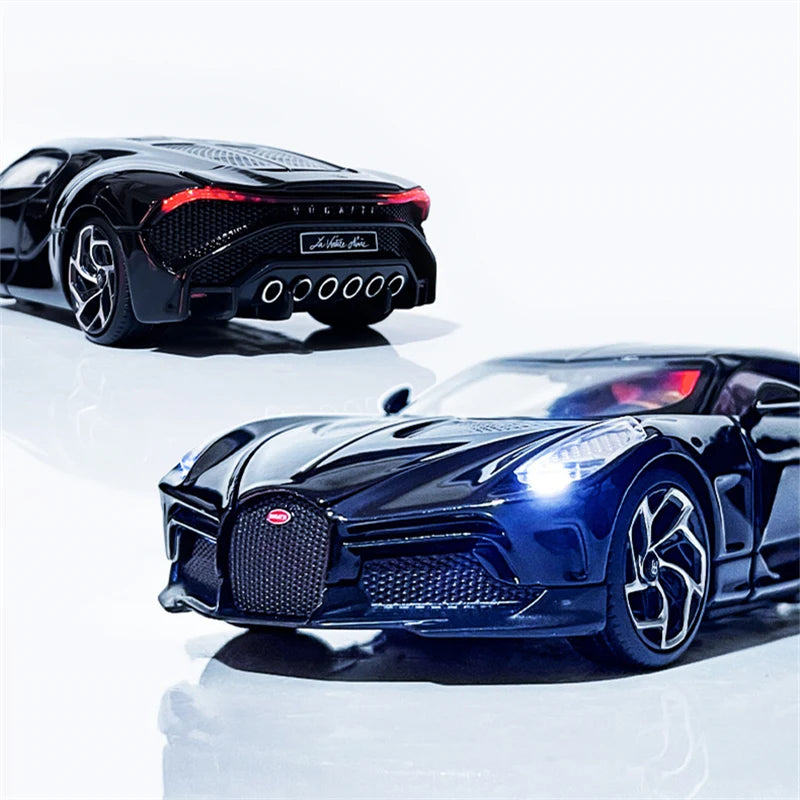 1:32 Bugatti Lavoiturenoire Alloy Sports Car Model Diecast & Toy Vehicles Metal Race Car Model Simulation Sound Light Kids Gifts - IHavePaws
