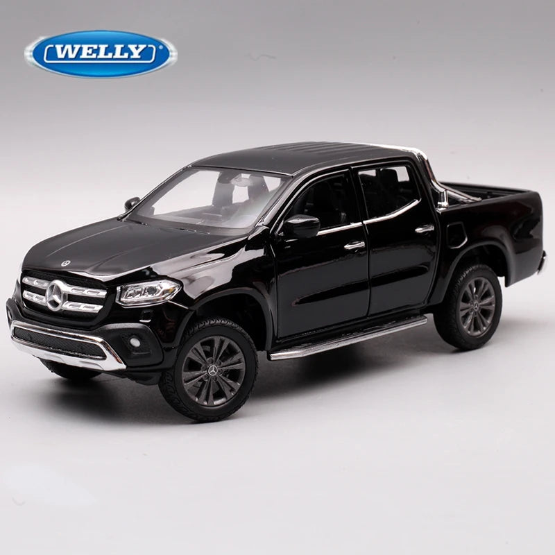 WELLY 1:24 Mercedes-Benz X-Class Pickup Alloy Car Model Diecast Metal Toy Off-road Vehicles Car Model Simulation Childrens Gifts - IHavePaws