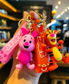 Winnie Piglet Tigger Keychain Cartoon Anime Cute Doll Bag Pendant Car Key Chain Bag Charm Accessories Small Gift - ihavepaws.com