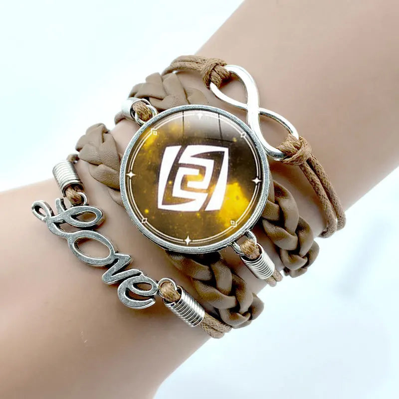 Game Genshin Impact Luminous Bracelet Cosplay Eye of God Element Bracelets Zhong Li Xiao Venti Bracelets Jewelry Accessories Bracelet4-c / One Size - IHavePaws