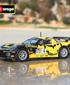 Bburago 1:24 Chevrolet Corvette C6R Alloy Sports Car Model Diecasts Metal Toy Racing Car Model Simulation Collection Kids Gifts