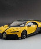 1:18 Bugatti Chiron PUR SPORT Alloy Sports Model Diecast Metal Racing Car Vehicle Model Sound and Light Simulation Kids Toy Gift Yellow - IHavePaws