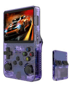 Open Source R36S Retro Handheld Video Game Console Linux System 3.5 Inch IPS Screen Portable Purple - ihavepaws.com