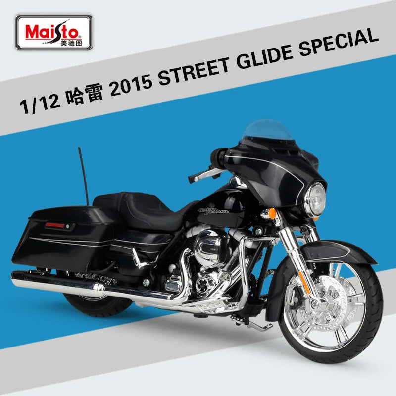 Maisto 1:12 Harley 2015 Street Glide Special Alloy Motorcycle Model Diecast Classic Motorcycle Model Simulation Collection Gifts
