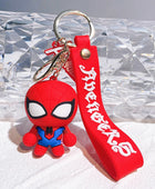 Spiderman Doll Silicone Keychain Avengers Superhero Iron Man Keyrings Men Car Pendant Key Holder for Backpack Accessories 2 - ihavepaws.com