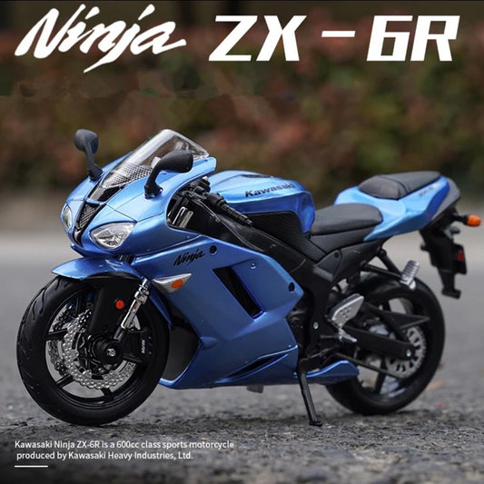 Maisto 1:12 Kawasaki Ninja ZX6R Alloy Racing Motorcycle Model Diecasts Metal Street Sports Motorcycle Model Childrens Toys Gift