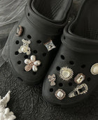 Luxury Designer Shoe Charm for Crocs DIY Diamond Pearl Bear Shoe Decoration Buckle for Croc Charms Hole Shoes Accessories - IHavePaws