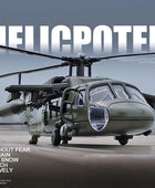 America Black UH-60 Hawk Utility Alloy Helicopter Airplane Model Simulation Metal Military Flying Model Sound Light Kid Toy Gift