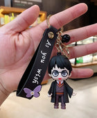 Cartoon Q-version Harry Potter Keychain Hermione Ron Anime Character Pendant Creative PVC Car Key Chain Ring Gift for Children A-01 - ihavepaws.com