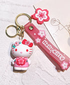 Sanrio Hello Kitty Keychain Cute Cartoon Melody Kuromi Cinnamoroll Doll Pendant Decoration Keyring Jewelry Girl&Child Gifts Toy KTM 10 - ihavepaws.com