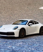 Welly 1:24 Porsche 911 Carrera 4S Alloy Sports Car Model Diecast Metal Toy Vehicles Car Model High Simulation Childrens Toy Gift White - IHavePaws