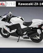 Maisto 1:12 Kawasaki Ninja ZX-14R Alloy Sports Motorcycle Model Diecast Metal Street Race Motorcycle Model Simulation - IHavePaws