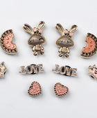 Rabbit Design Shoe Charms for Crocs DIY Garden Shoe Set Accessories Decoration Buckle for Croc Shoe Charm Kids Party Girls A - IHavePaws