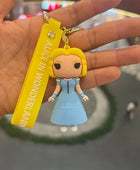 Alice in Wonderland Keychains Anime Alice Mad Hatter Red Queen Princess Key Ring Birthday Christmas Gift Jewelry 4 - ihavepaws.com